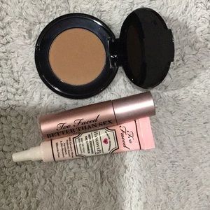 Too Faced minis. Mascara,primer, and chocolate bronzer